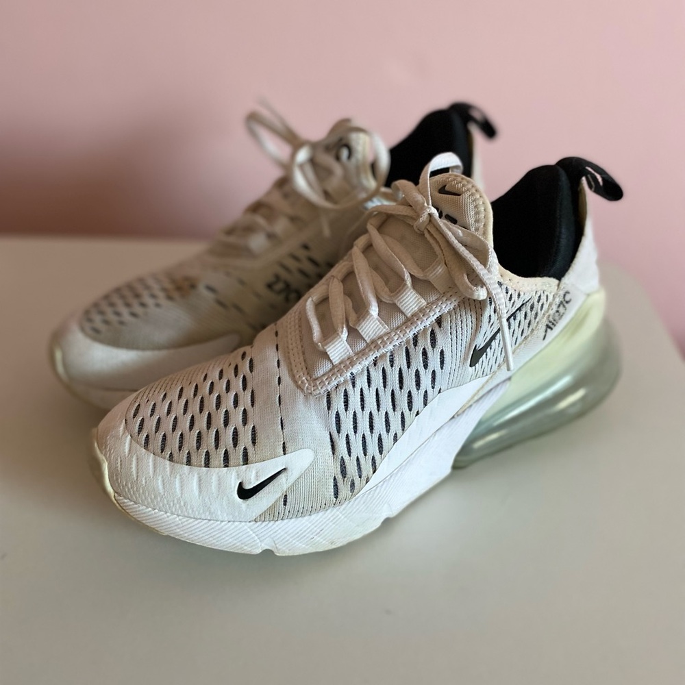 Nike Air Max 270 Cream and Black Sneakers
